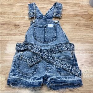 7 For All Mankind Blue Denim Overalls Toddler size 2T